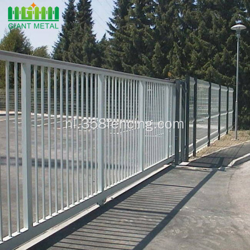 PVC gecoate gegalvaniseerde gelaste schuifpoorten hek Gate